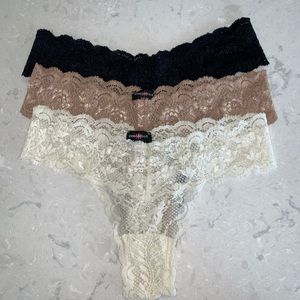 Cosabella Never Say Never Lace Thong 3-Pack